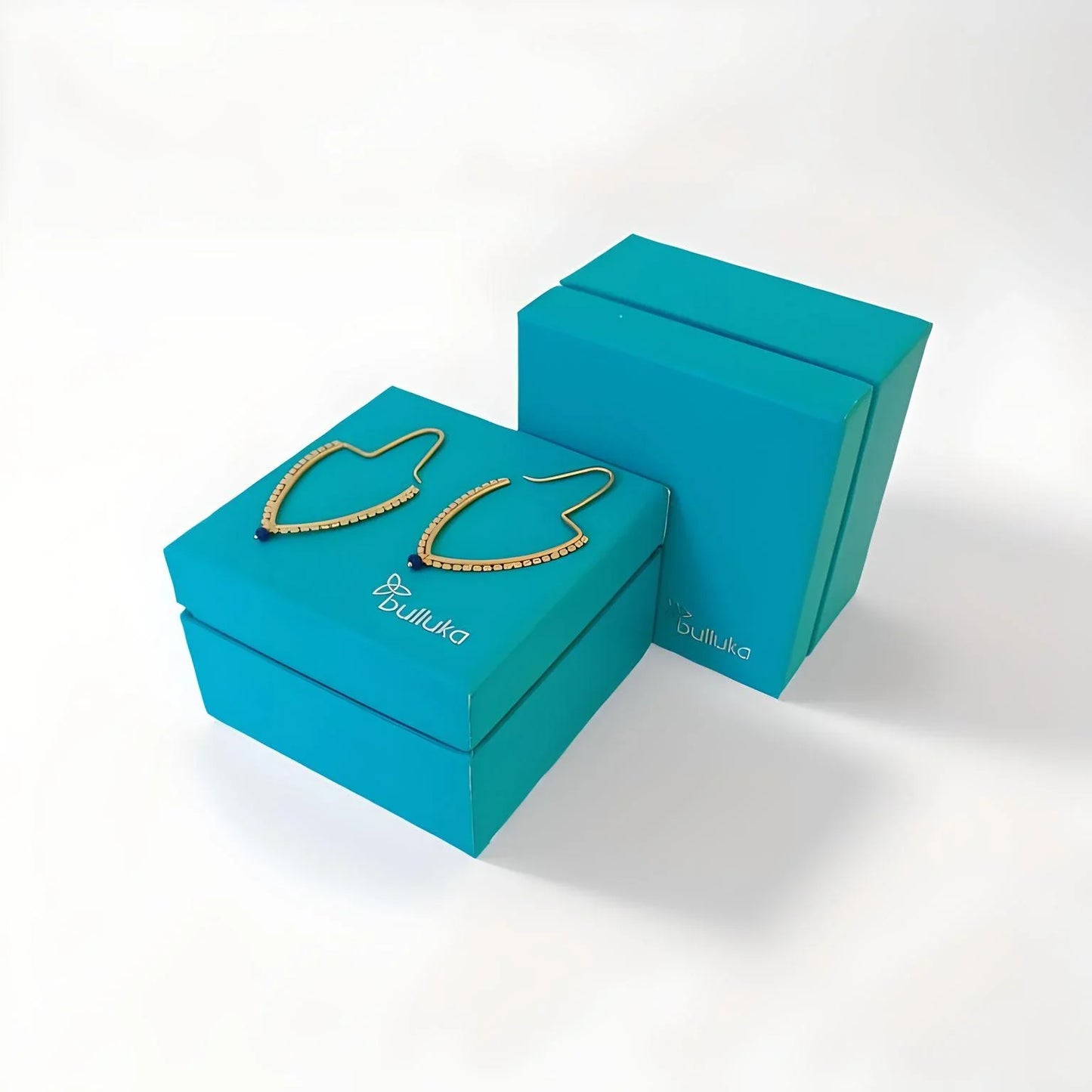 Bulluka Blue Drops Goldmine Earrings