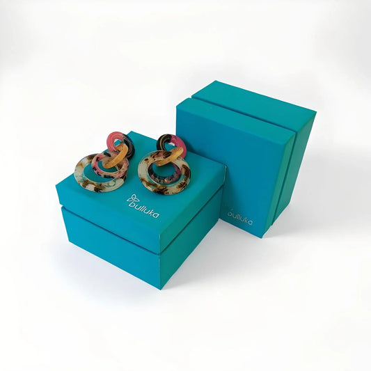 Bulluka Retro Hoop Loop Earrings