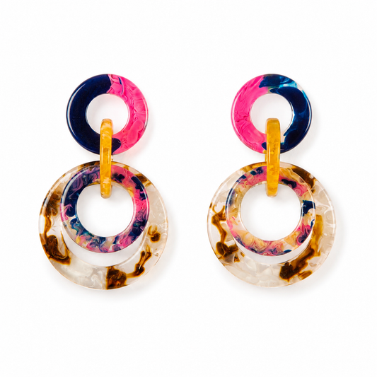 Bulluka Retro Hoop Loop Earrings