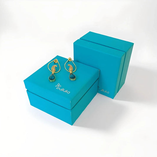 Bulluka Aqua Drop Duo Earrings