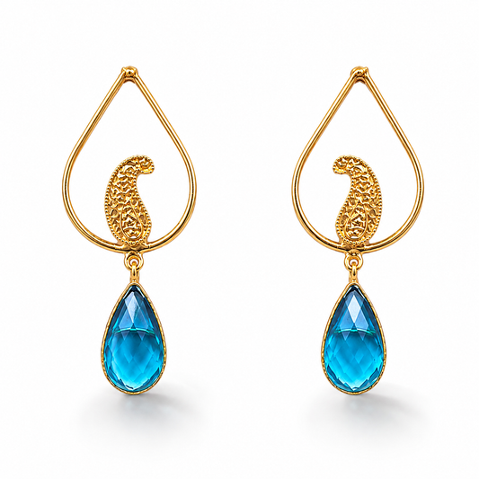 Bulluka Aqua Drop Duo Earrings