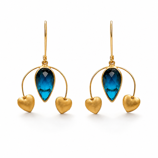Bulluka Heart Drop Aqua Arches