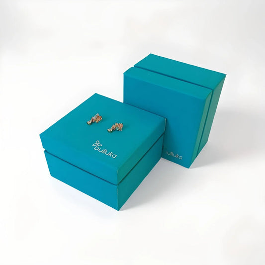 Bulluka Petite Petal Sparkle Studs