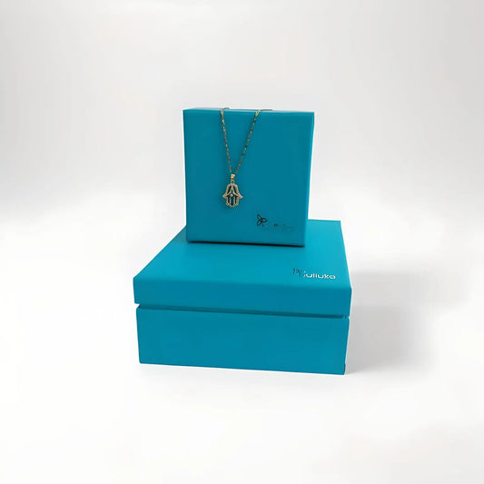 Bulluka Hamsa Glow Necklace