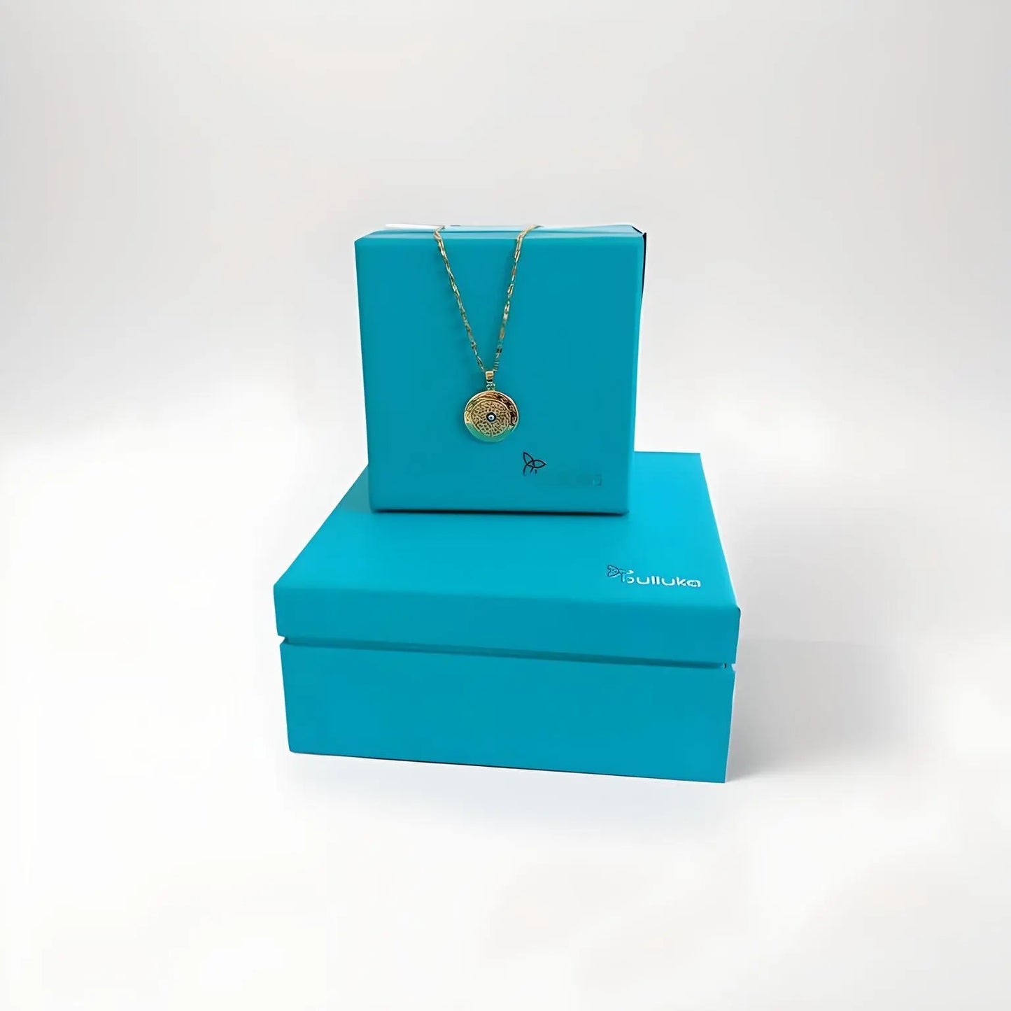 Bulluka Solar Sigil Gold Medallion Necklace