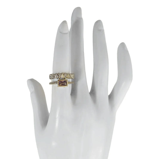 Bulluka Lavender Royale Stack Adjustable Ring