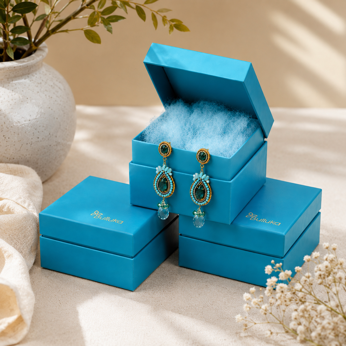 Bulluka Aqua Crystelle Earrings