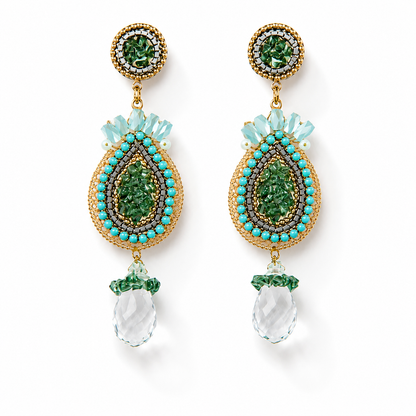 Bulluka Aqua Crystelle Earrings