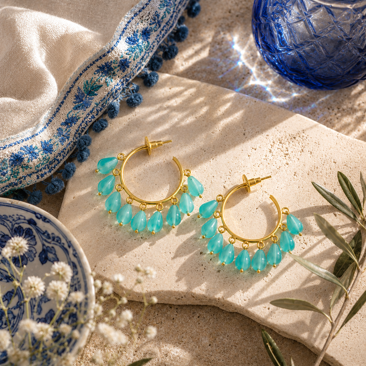 Bohemian Hoop Earrings