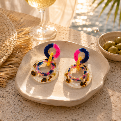 Bulluka Retro Hoop Loop Earrings