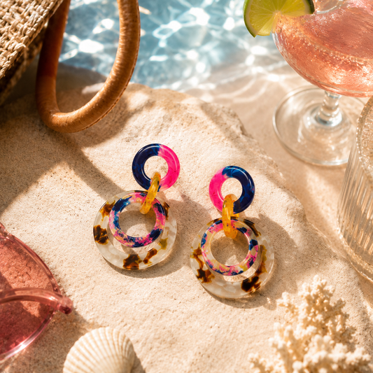 Bulluka Retro Hoop Loop Earrings