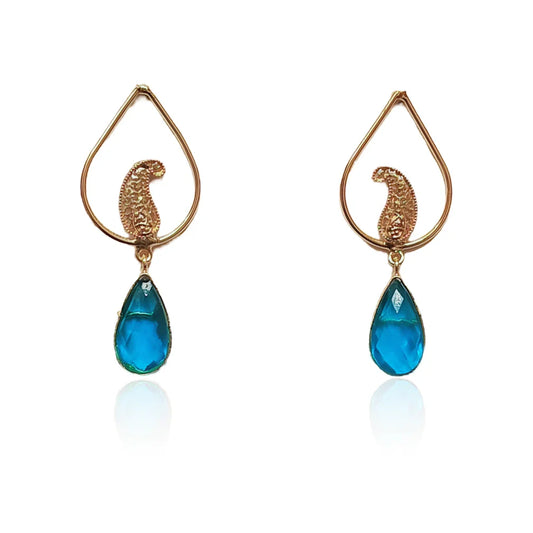 Bulluka Aqua Drop Duo Earrings