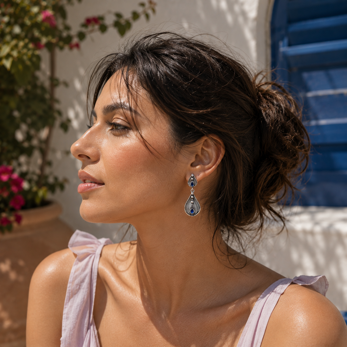 Bulluka Silver Fern Earrings