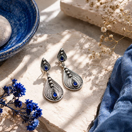 Bulluka Silver Fern Earrings