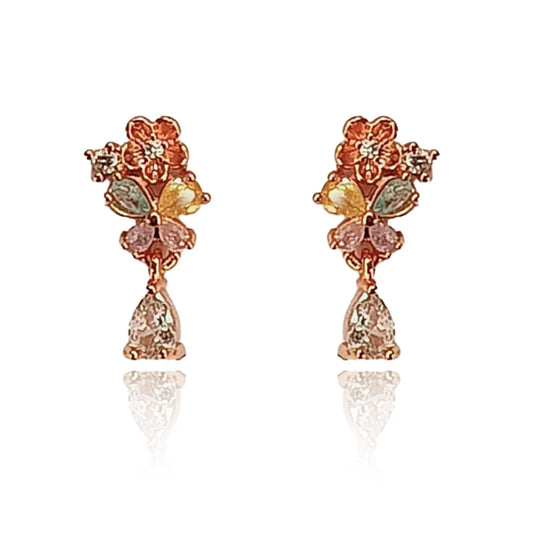 Bulluka Petite Petal Sparkle Studs