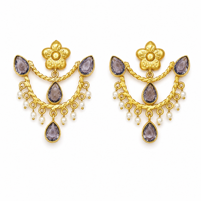 Bulluka Amethyst Royale Chandbalis