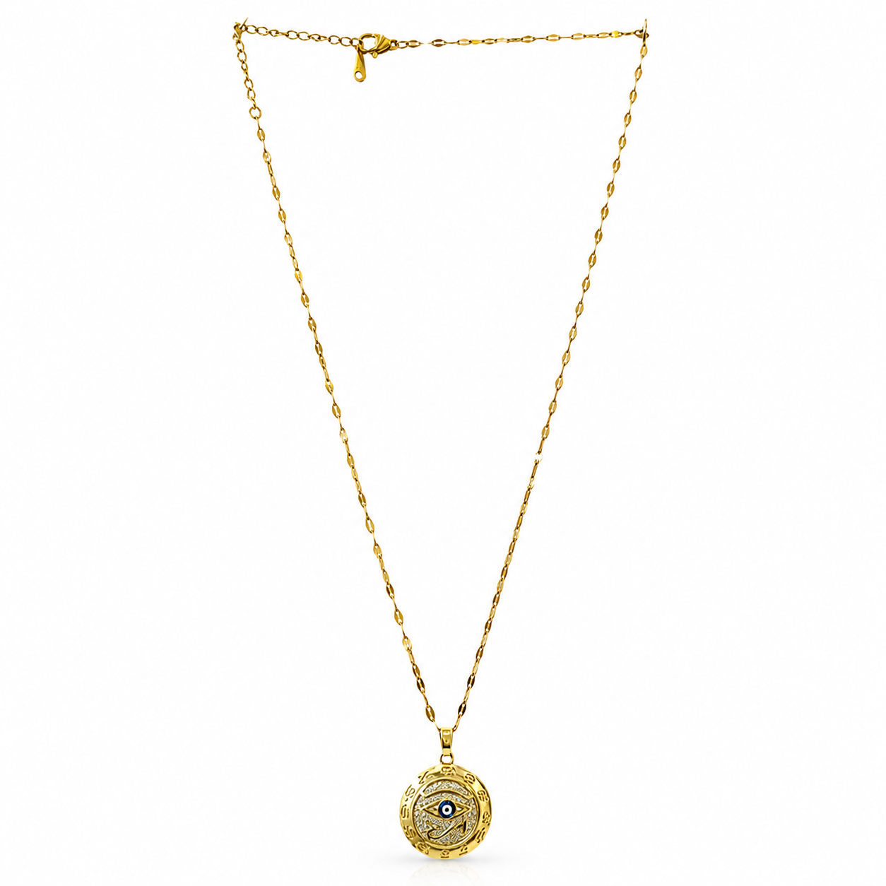 Bulluka Solar Sigil Gold Medallion Necklace