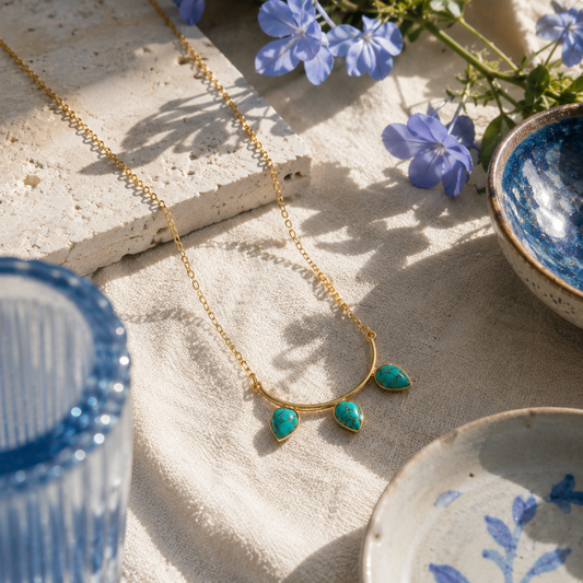 Bulluka Trinity Gold Toned Necklace