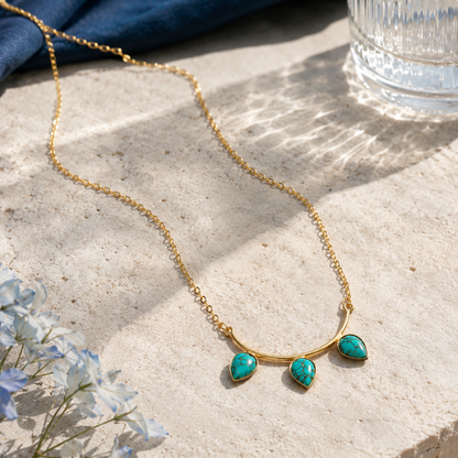 Bulluka Trinity Gold Toned Necklace