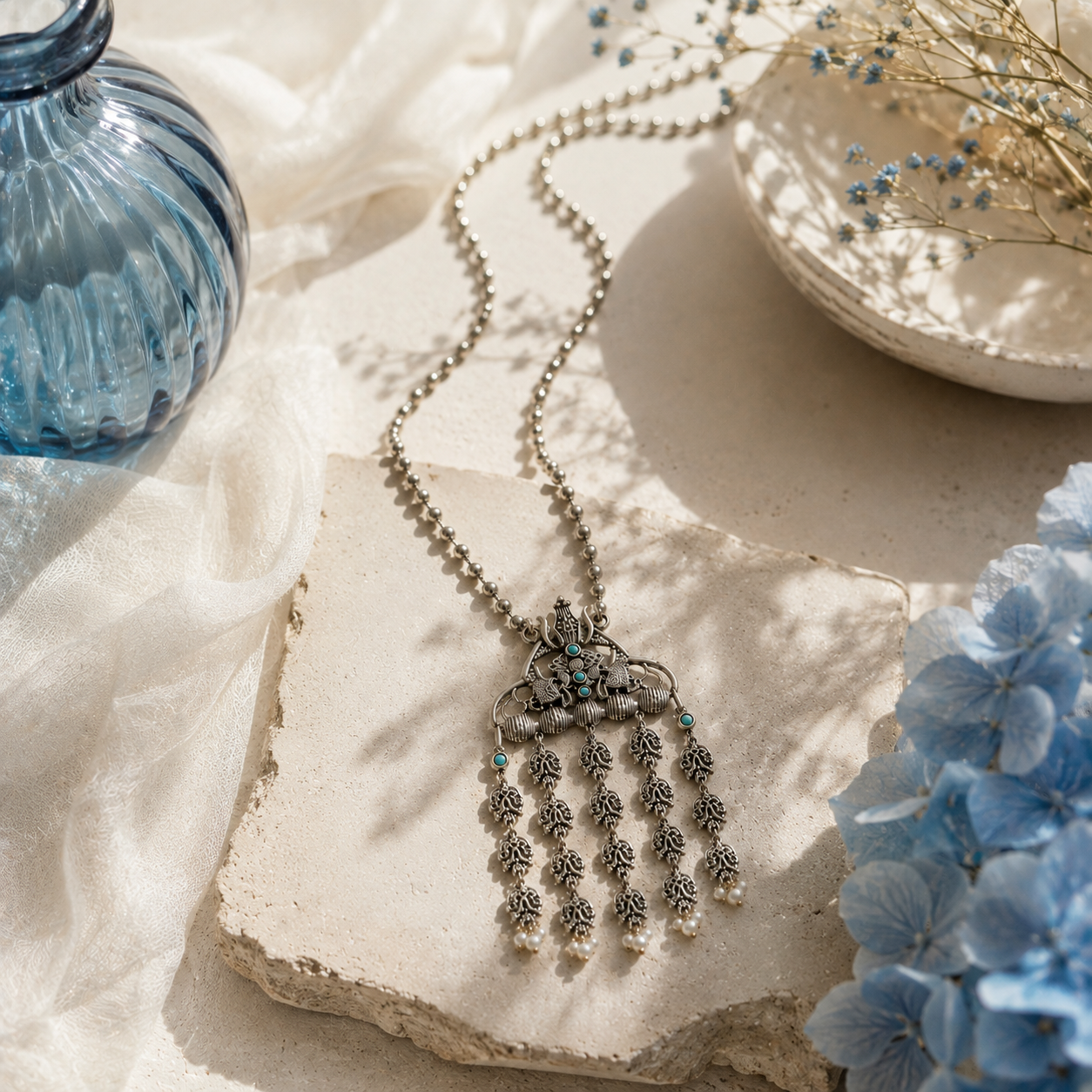 Bulluka Lotus Drizzle Necklace