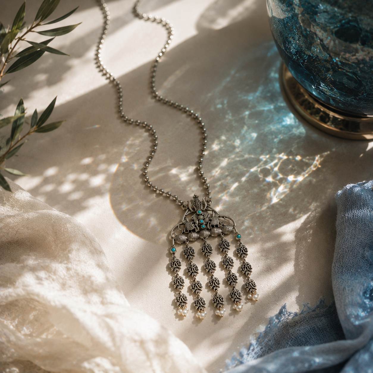 Bulluka Lotus Drizzle Necklace