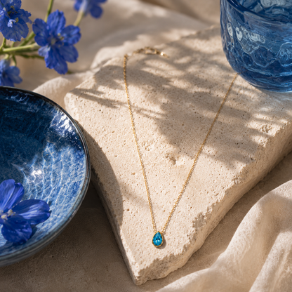 Bulluka Aqua Energy Drop pendent Necklace