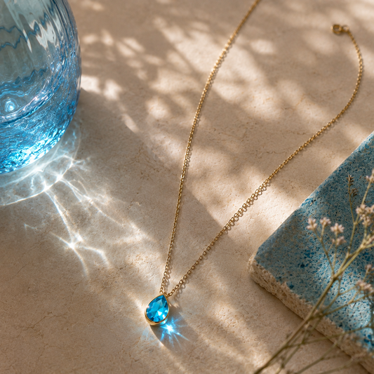 Bulluka Aqua Energy Drop pendent Necklace