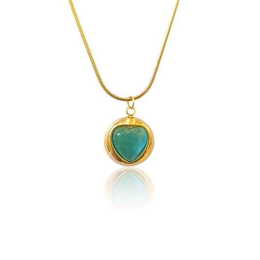 Bulluka Ocean Heart Pendent Necklace