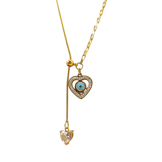 Bulluka Heartwatch Pendant Necklace