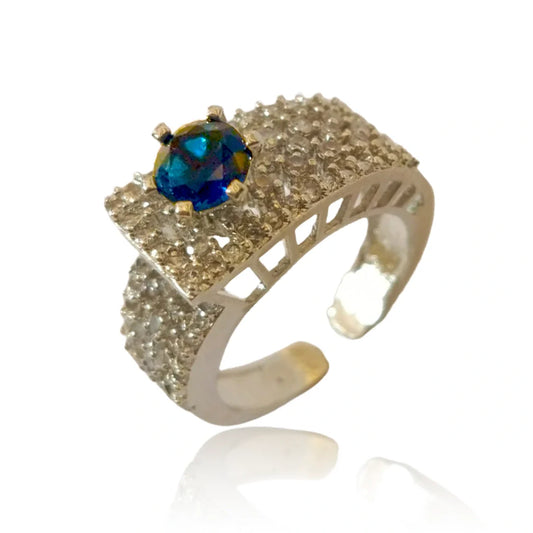 Bulluka Nocturne Ice Royal Adjustable Ring