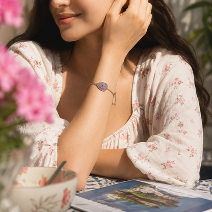 Bulluka Rose Guardian Eye Bracelet