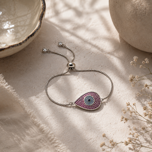 Bulluka Rose Guardian Eye Bracelet