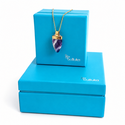 Bulluka Gauri Raw Stone Gold Toned Necklace