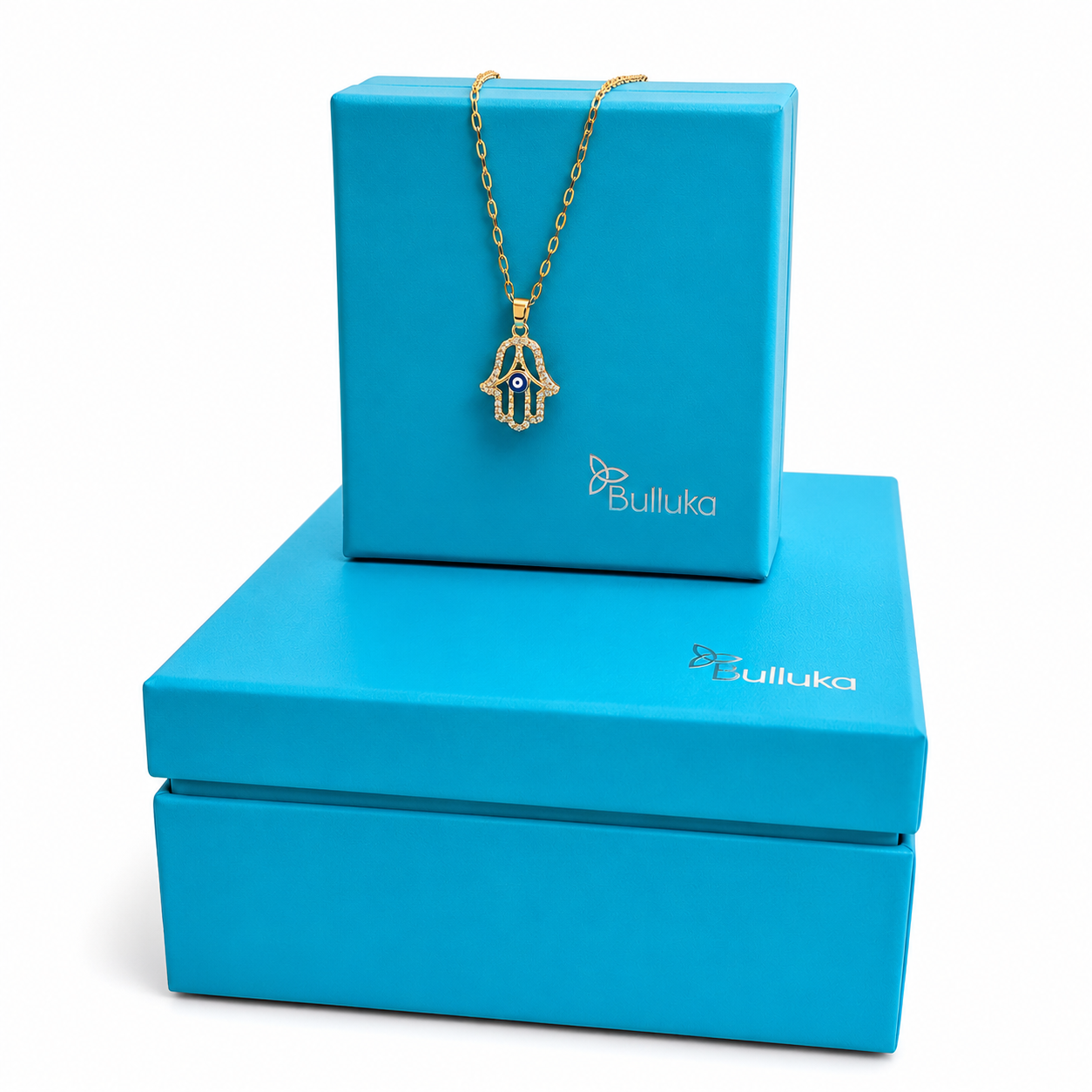 Bulluka Hamsa Glow Necklace