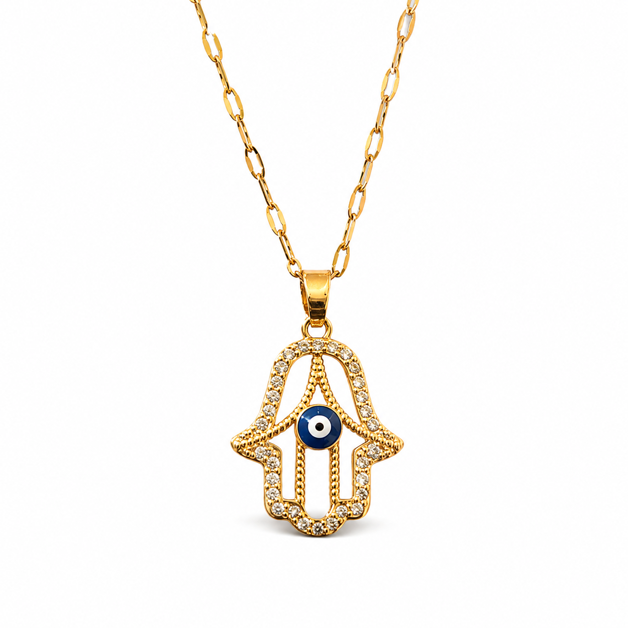 Bulluka Hamsa Glow Necklace