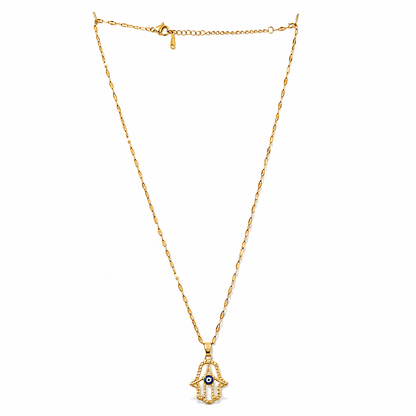 Bulluka Hamsa Glow Necklace