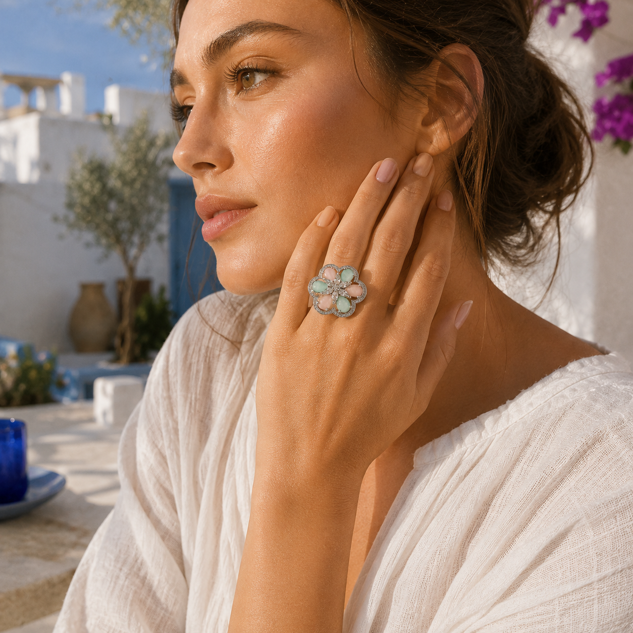 Bulluka CloudBloom Blossom Adjustable Ring