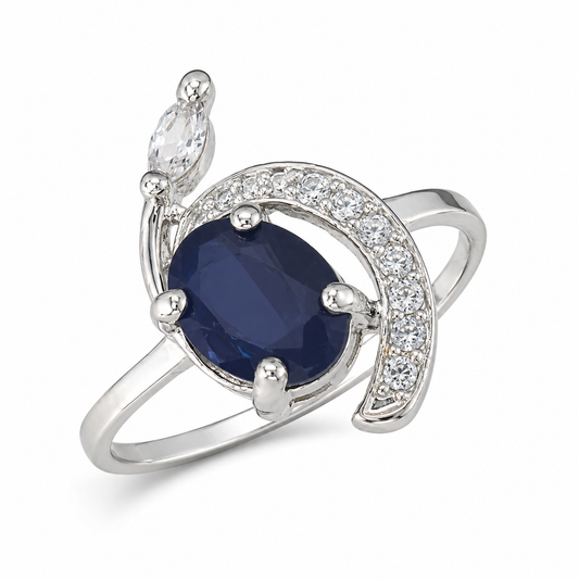 Bulluka Lunar Whirl Statement Adjustable Ring