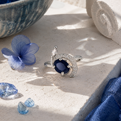 Bulluka Lunar Whirl Statement Adjustable Ring